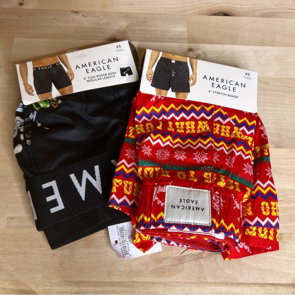 American Eagle Men's Underwear Bundle Holiday NWT Size XS